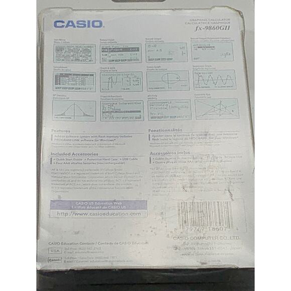 Casio fx-9860GFII Graphing Calculator - Picture 3 of 4